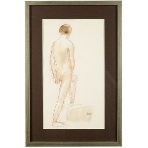 Wojciech Weiss (1875 Leorda na Bukowinie - 1950 Kraków),, Akt stojący