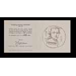 Wolfgang Amadeus Mozart, zberateľský tanier