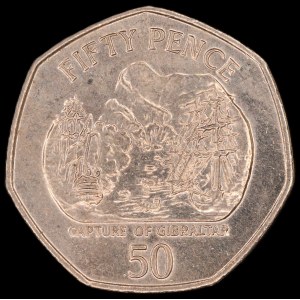 Gibraltar. 50 Pence 2005