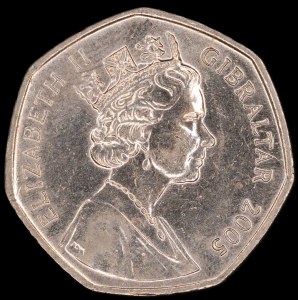Gibraltar. 50 Pence 2005