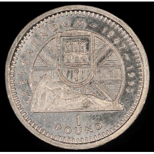 Gibraltar. 1 Pound 1993