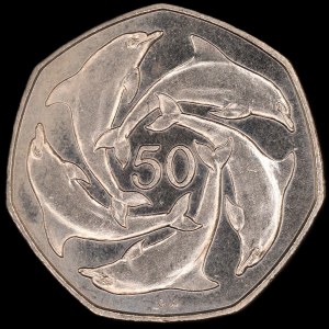 Gibraltar. 50 Pence 1990