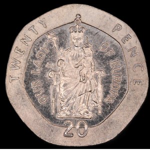 Gibraltar. 20 Pence 1988