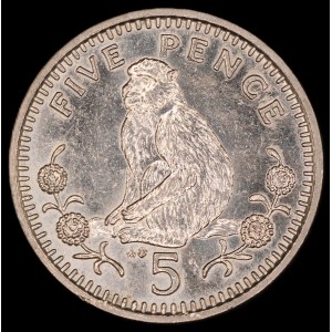Gibraltar. 5 Pence 1988