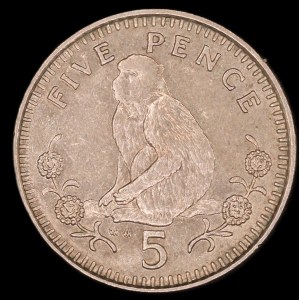 Gibraltar. 5 Pence 1988