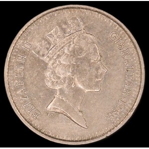 Gibraltar. 5 Pence 1988