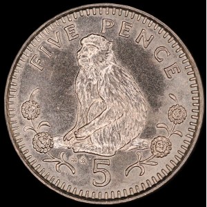 Gibraltar. 5 Pence 1988