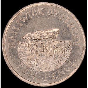 Jersey. 10 Pence 1992