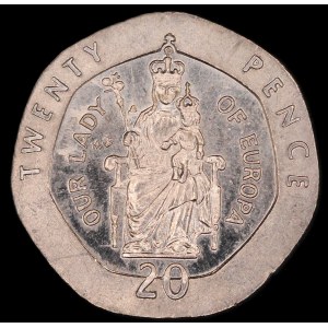 Gibraltar. 20 Pence 1988