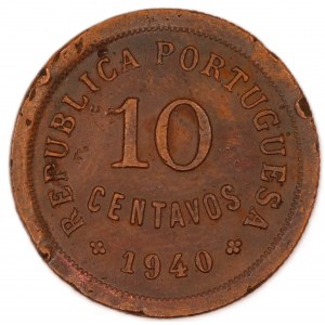 Portugal. 10 Centavos 1940