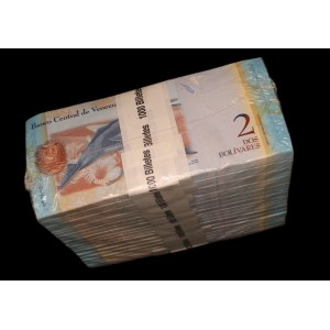 Venezuela. 2 Bolivares 2012 Brick 10 Bundles