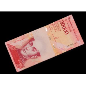 Venezuela. 20000 Bolivares 2017 Bundle x 100