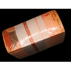 Venezuela. 5 Bolivares 2014 Brick 10 Bundles