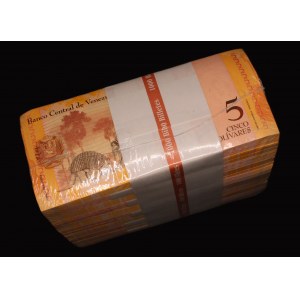 Venezuela. 5 Bolivares 2014 Brick 10 Bundles