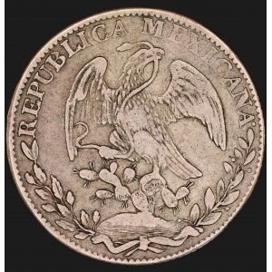 Mexico. 8 Reales 1833 Go Guanajuato Silver