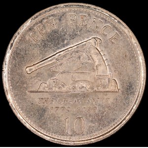 Gibraltar. 10 Pence 2007