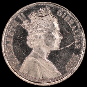 Gibraltar. 10 Pence 2007