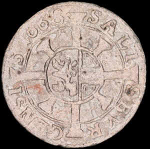 Austria. Salzburg 1 Kreuzer 1668 Silver