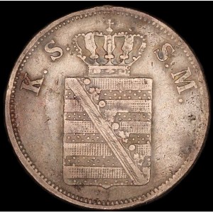 Germany. Saxony 2 Pfennige 1855 F