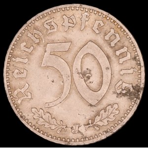 Germany. Third Reich 50 Reichspfennig 1941 J Hamburg