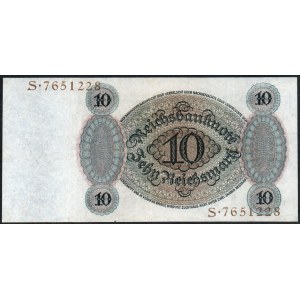Germany. Weimar Republic 10 Marks 1924 Reichsbanknote