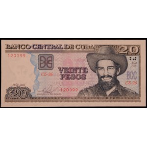 Cuba. 20 Pesos 2016 Replacement