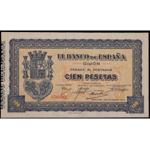 Spain. Gijon 100 Pesetas 1937