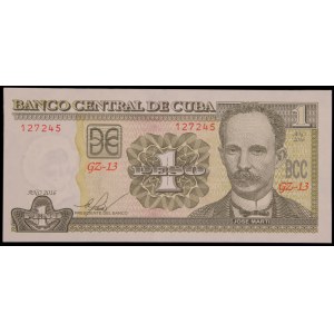 Cuba. 1 Peso 2016 Replacement