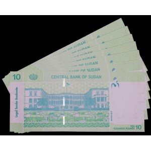 Sudan. 7 Pcs of 10 Pounds 2011