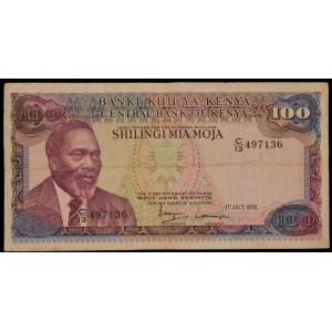Kenya. 100 Shillings 1978