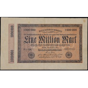 Germany. Weimar Republic 1 Million Marks 1923
