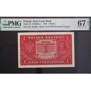 Poland. State Loan Bank 1 Marka 1919