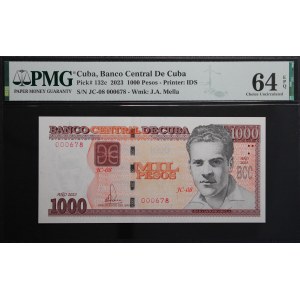 Cuba. 1000 Pesos 2023 Low S/N 678