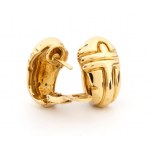 BULGARI, BULGARI Parentesi Collection: pair of gold earrings