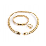 CARTIER, CARTIER Parure panthère with necklace, bracelet, and ring