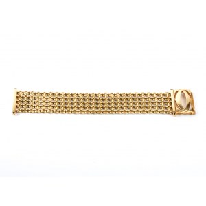 CARTIER, CARTIER Penelope Collection: vintage Double C gold bracelet, with original box and guarantee