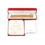 CARTIER, CARTIER Penelope Collection: vintage Double C gold bracelet, with original box and guarantee