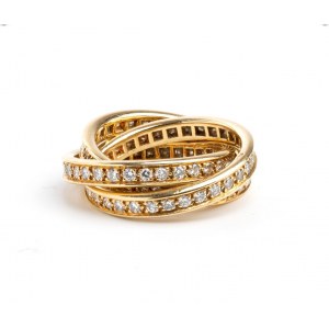CARTIER, CARTIER Trinity collection: diamond gold ring