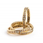 CARTIER, CARTIER Trinity collection: diamond gold ring