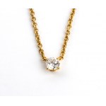 CARTIER, Collection CARTIER 1895 : collier solitaire en or et diamants