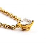 CARTIER, Collection CARTIER 1895 : collier solitaire en or et diamants