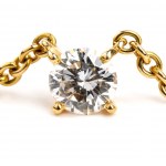 CARTIER, Collection CARTIER 1895 : collier solitaire en or et diamants