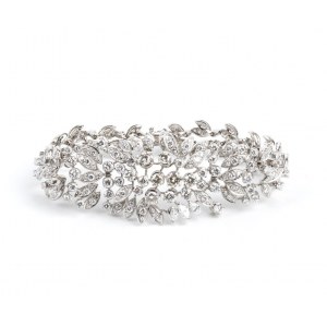 Floral diamond bracelet