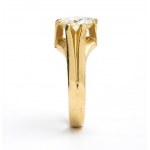 Gold ring with diamonds approx. 2.10 ct