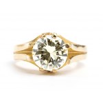 Gold ring with diamonds approx. 2.10 ct