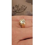Gold ring with diamonds approx. 2.10 ct