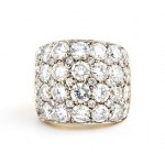 Diamond gold band ring