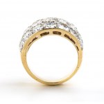 Diamond gold band ring