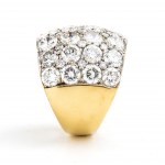 Diamond gold band ring