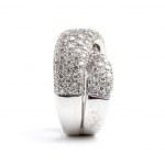 Diamond gold band ring